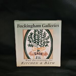 Sage Wall Decoration for Kitchen & Bath